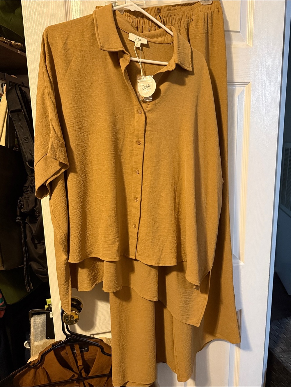 Oddi Button-Front Two-Piece Set